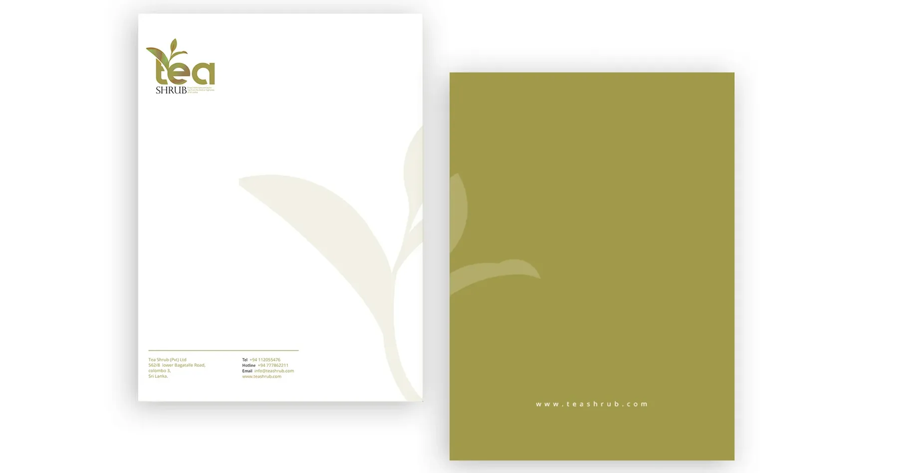 Tea Shrub, branding, view 1